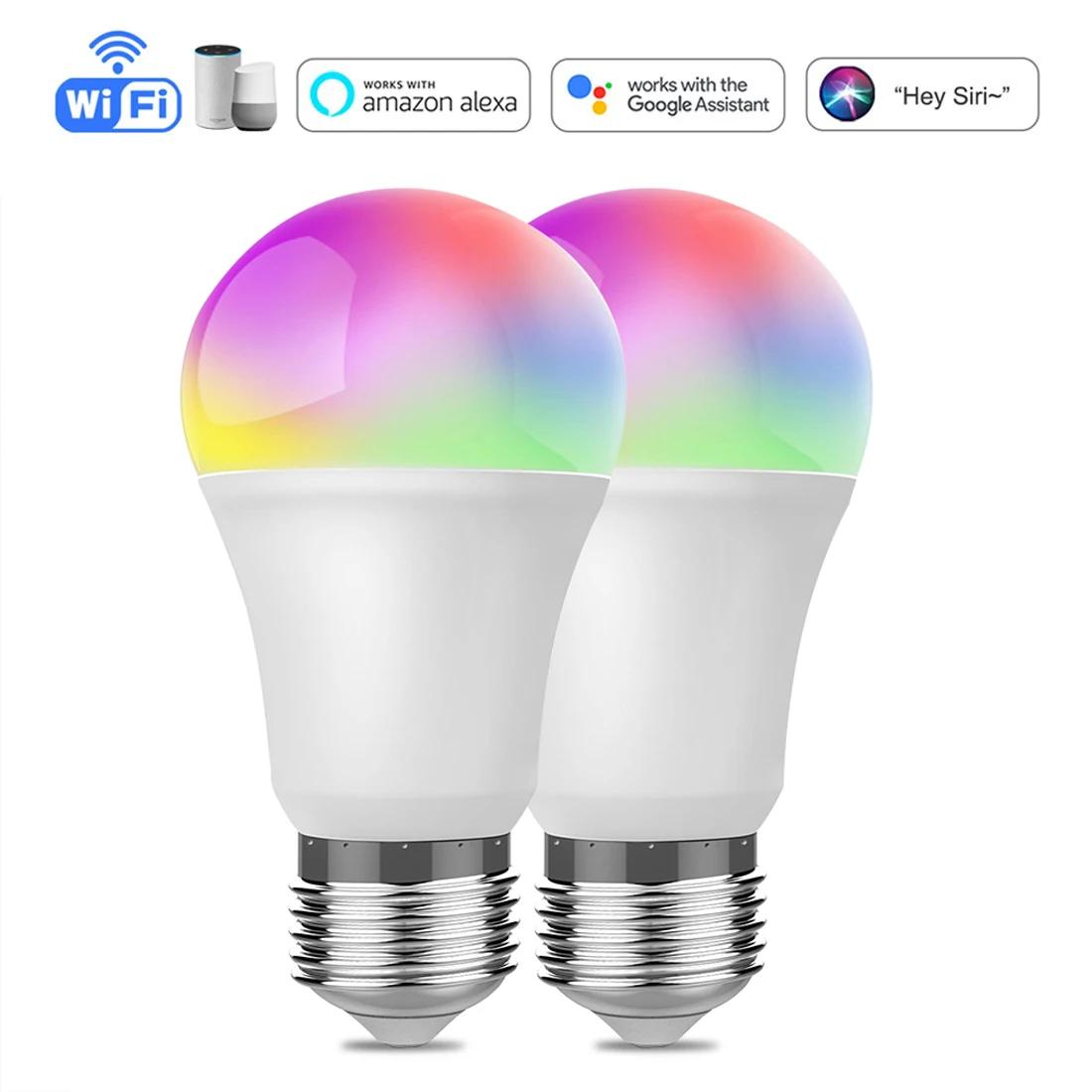 Tuya eWelink Ʈ ,  E27, 9W LED RGB ,   Ÿ̸ ,  , ˷  Ȩ ᵦ ٸ ۵, ǰ